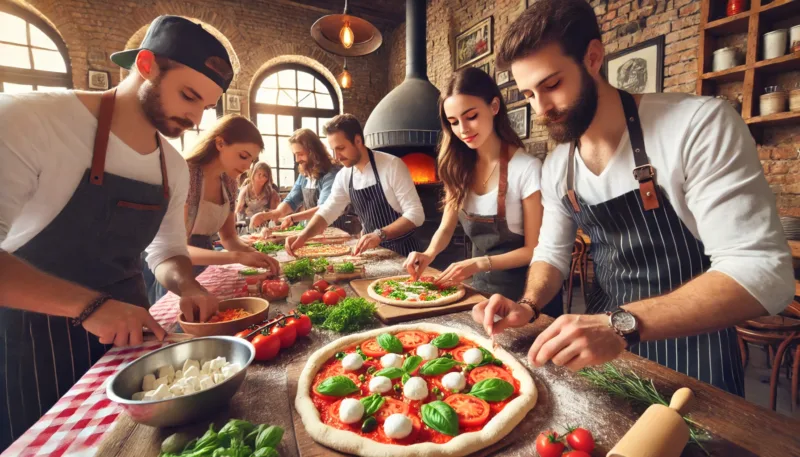 Competizione di team building preparazione pizza NAPOLI PIZZA RACE